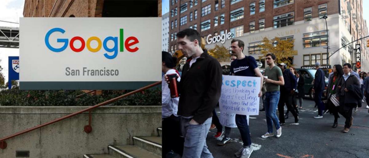 At Google San Francisco, about 1,000 protest