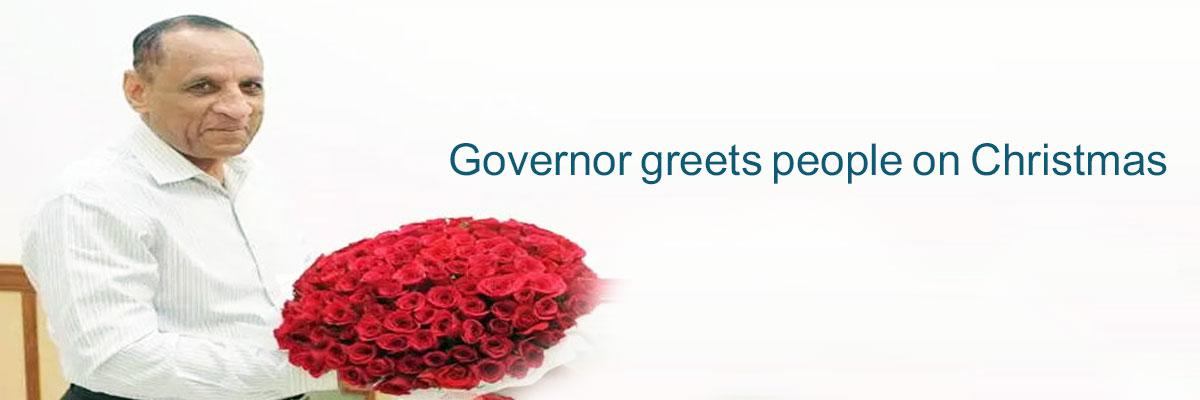 Governor greets people on Christmas