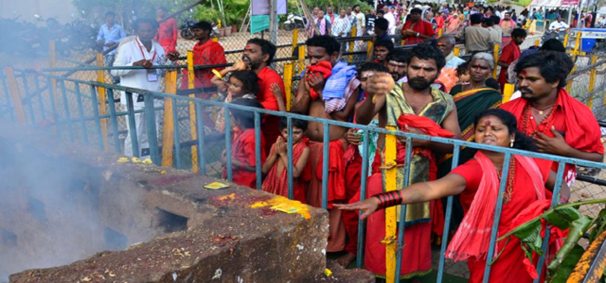 Over  60,000 devotees visit temple