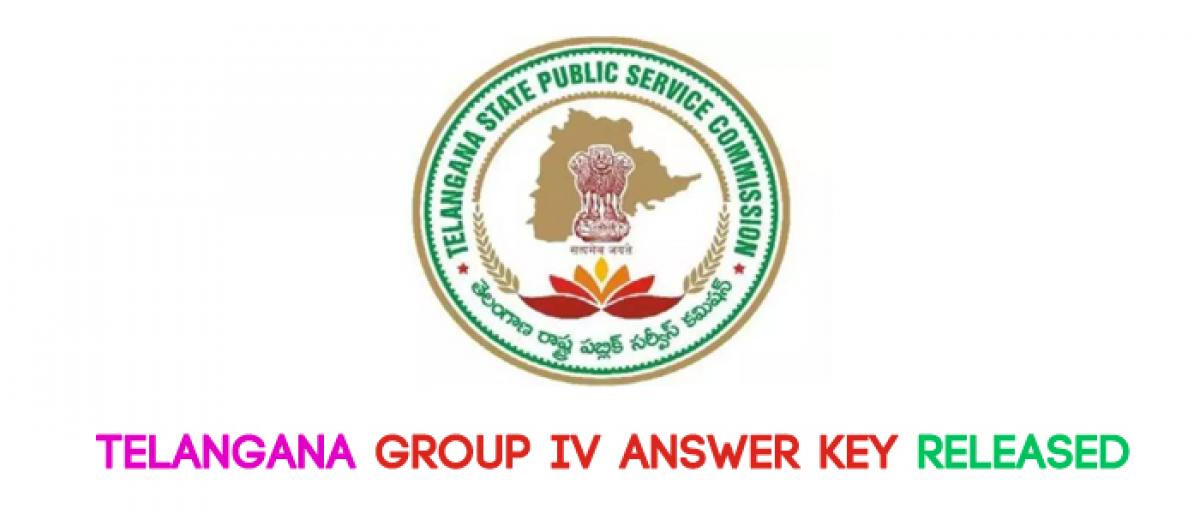 Telangana Group IV answer key released