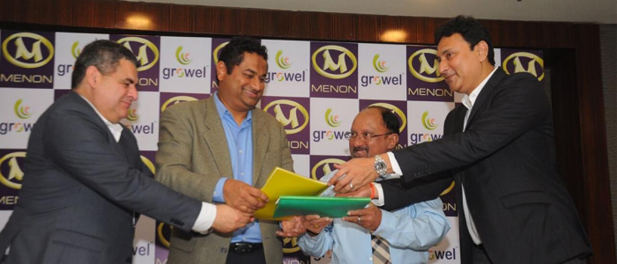 Growell Feeds inks MoU with USA’s Menon Inc