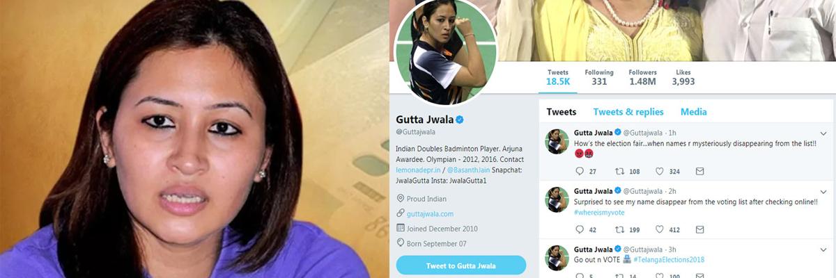Telangana Assembly Elections 2018: Jwala Gutta claims her name went missing from voters list