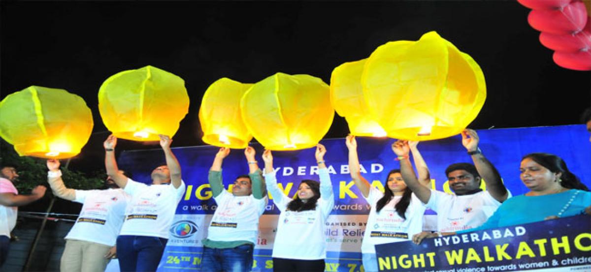 Night Walkathon to create awareness against sexual violence