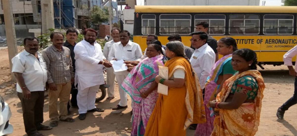 MLA holds padayatra