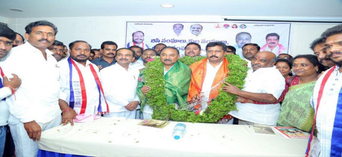 TRS govt has given BCs a share in political power, says Eatala