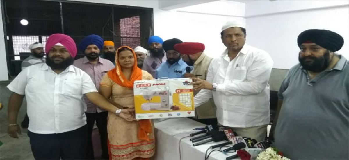 Sewing machines distributed