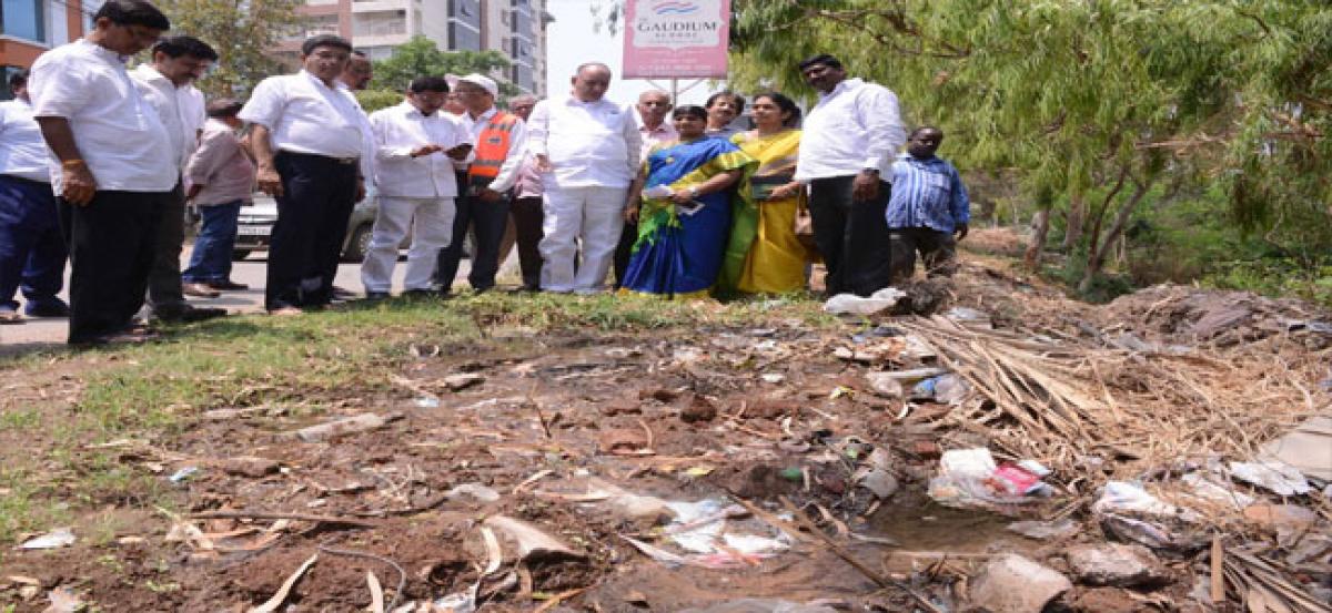 Inspecting musi river