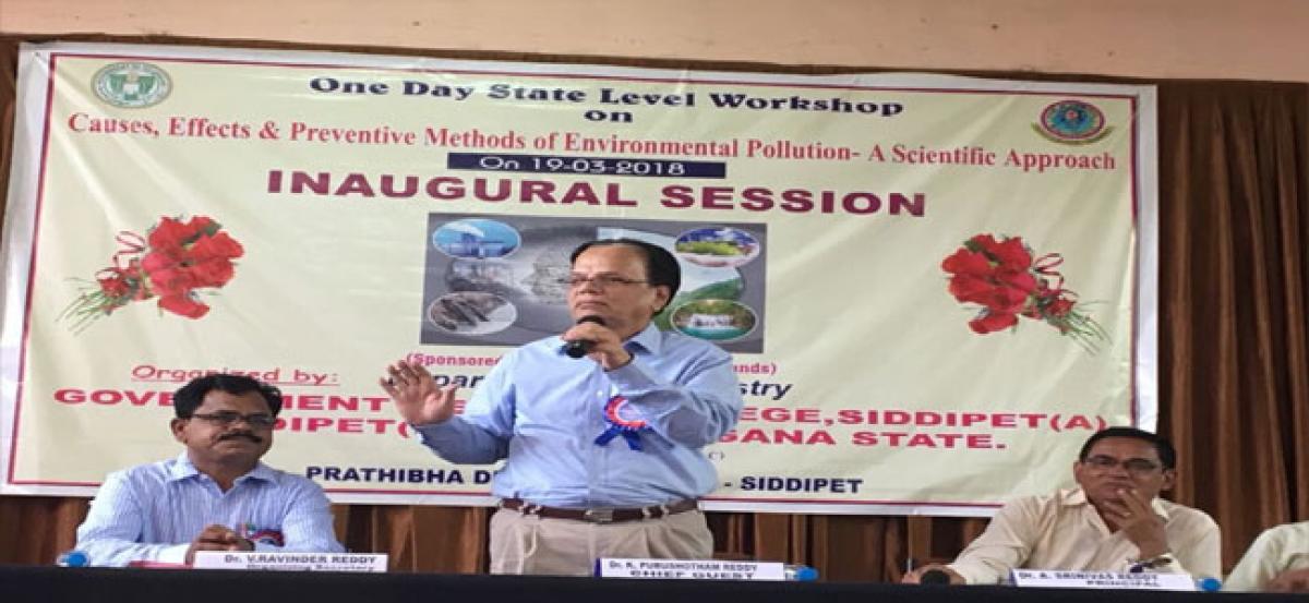 State level workshop on Environmental pollution