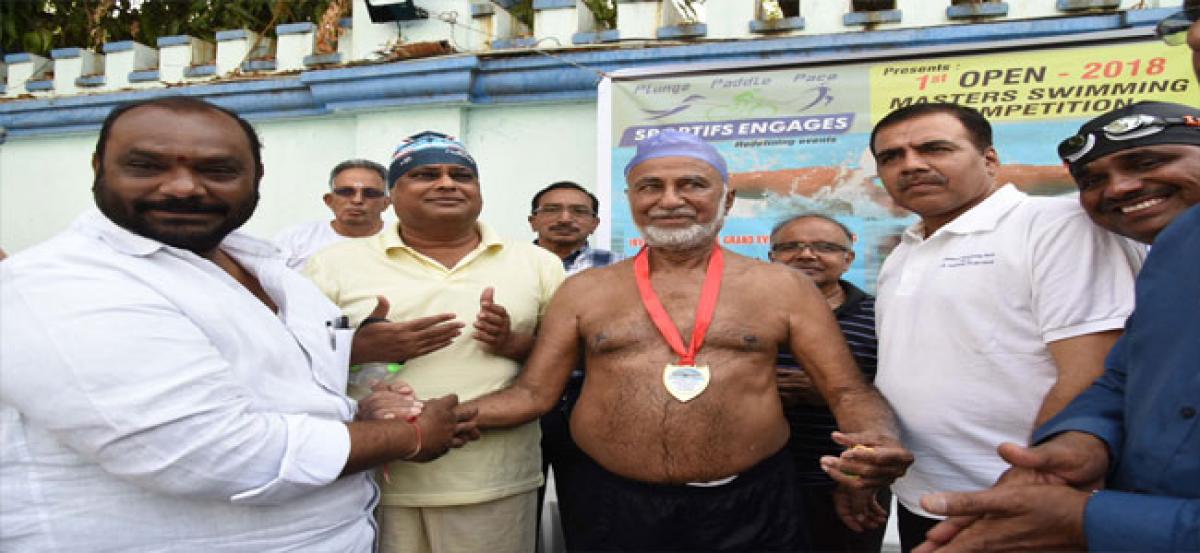 Swimming competition for senior citizens held