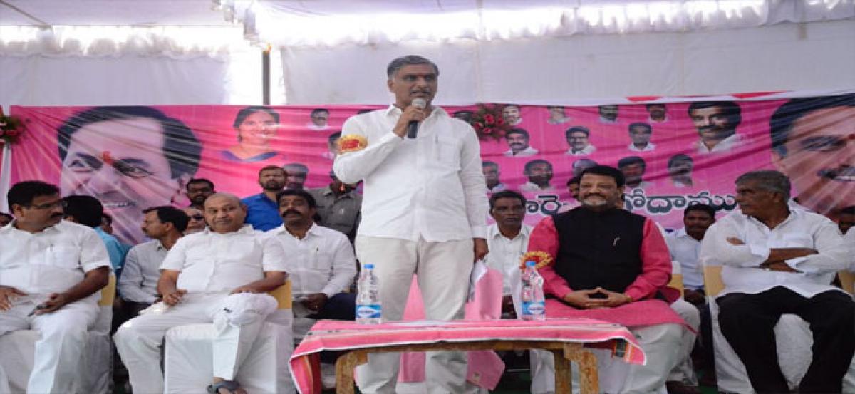 Harish Rao inspects R&R Colony works for Kondapochamma outsees