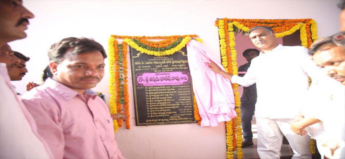 Harish Rao inaugurates spree of development works