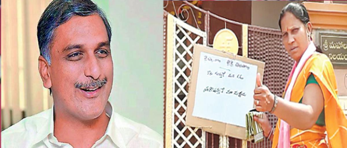 Villagers vow to vote for Harish Rao