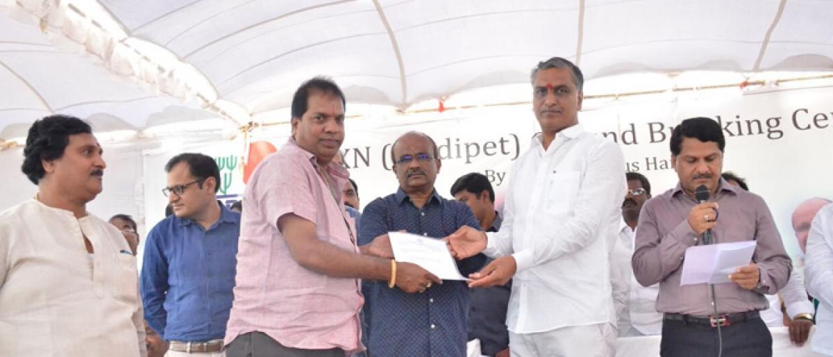 Minister Harish Rao inaugurates agri-based industry in Siddipet
