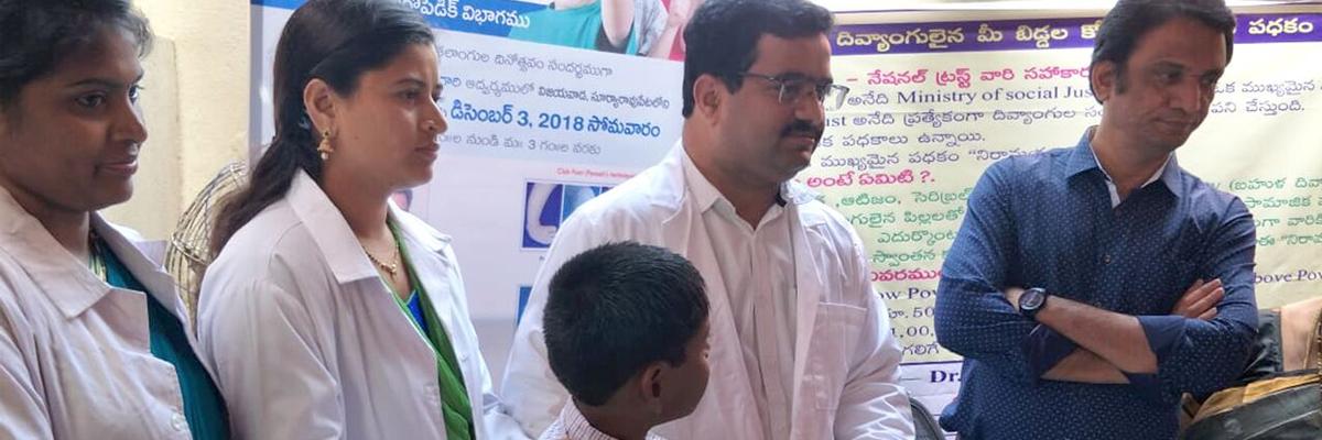 Free health camp for disabled children conducted