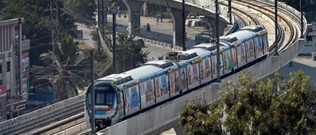 Hyderabad Metro every 7 min during peak hours