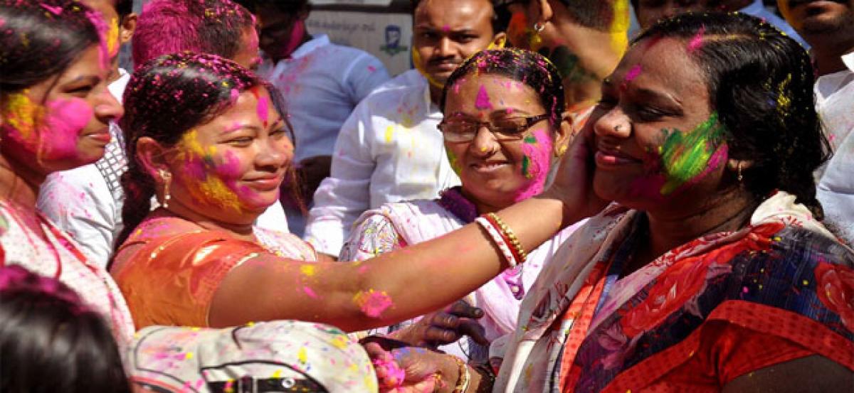 Holi fun in Old City