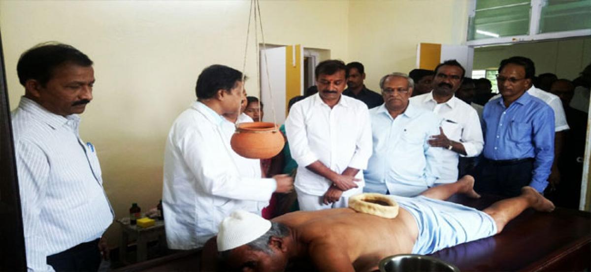 Renovated Government Ayurvedic Hospital inaugurated at Toopran