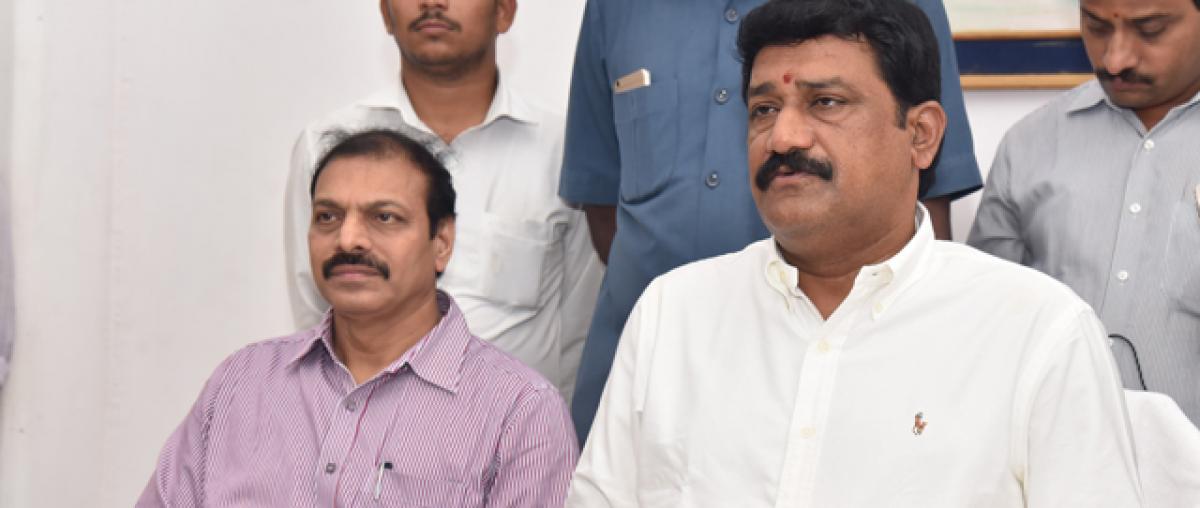 Ganta Sinivasa Rao conducts review meet on Andhra University convocation