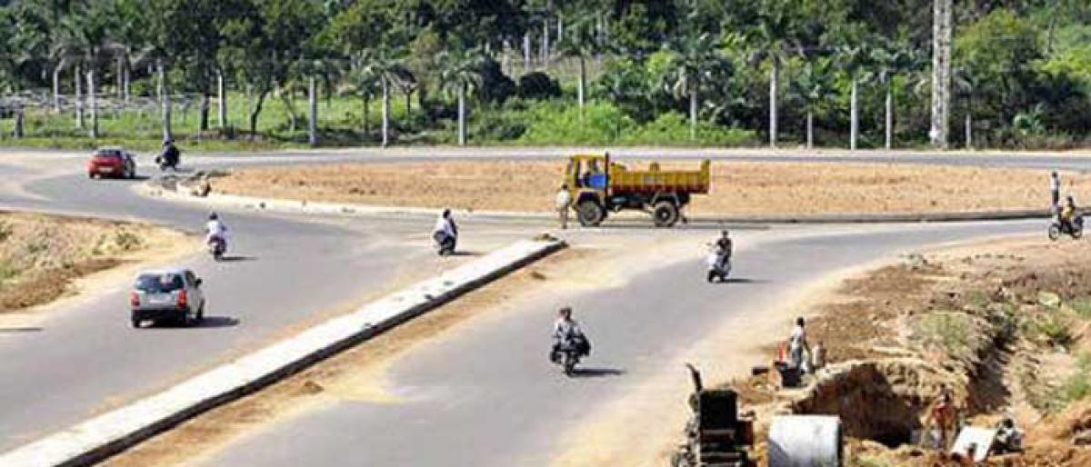 Radial roads yet to be completed