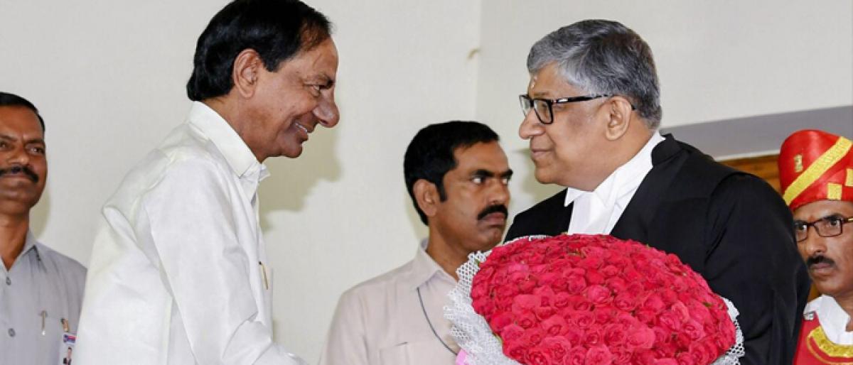 Radhakrishnan sworn in Chief Justice of Hyderabad High Court