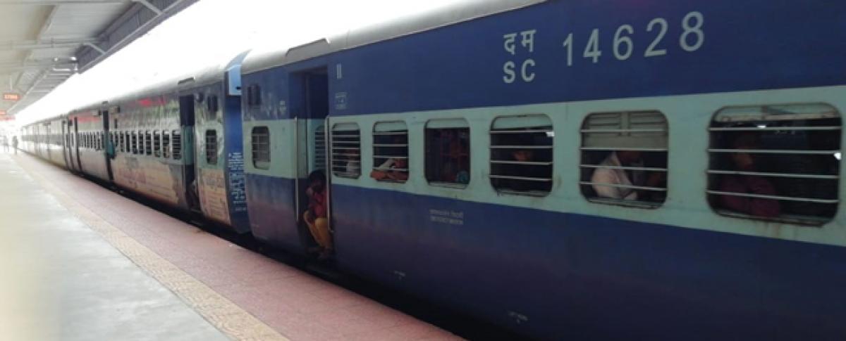 Several trains halted at Bhongir station
