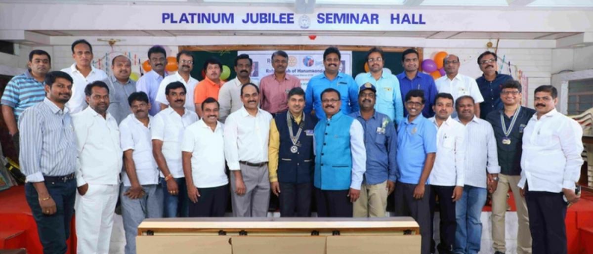 Ramanuja Rao appointed Rotary Club’s Hanamkonda president