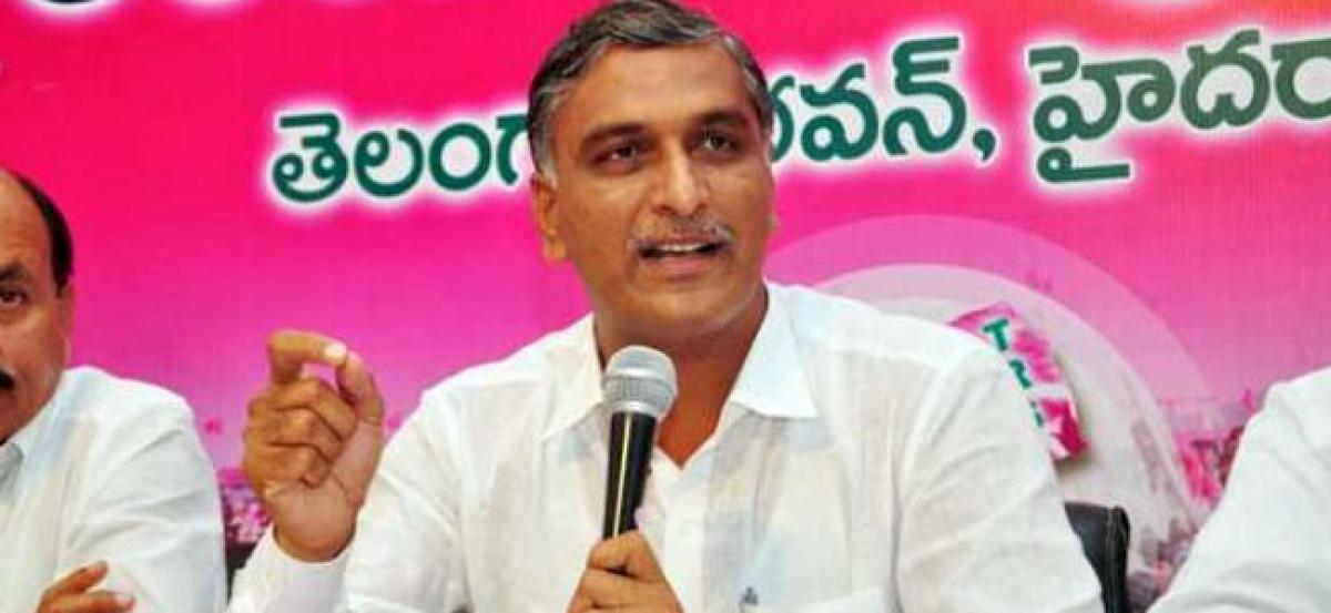 Harish Rao challenges Rahul Gandhi to prove the allegations against TS Govt
