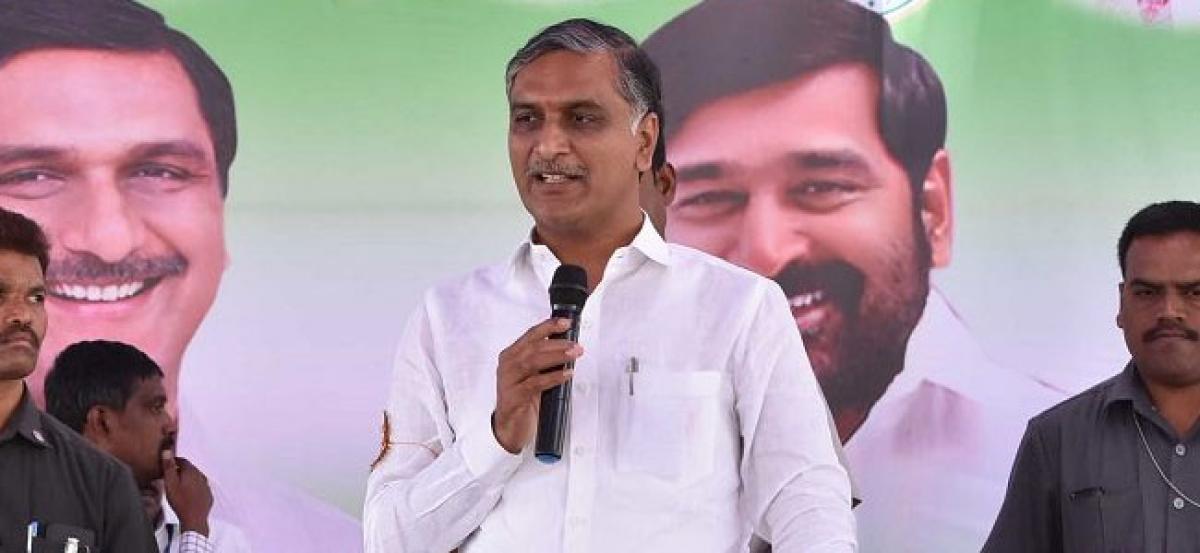 TS Govt did not construct new irrigation projects: Harish Rao