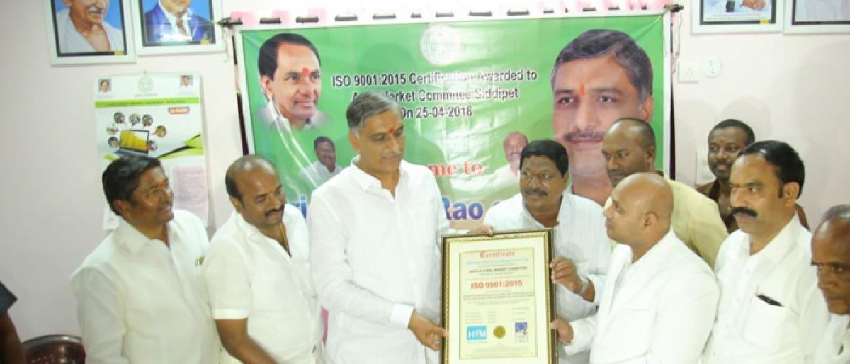 Siddipet AMC gets ISO certification