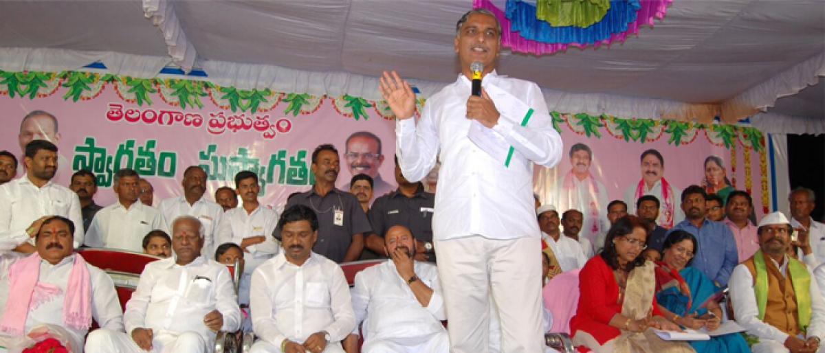 Don’t neglect irrigation projects! Harish warns contractors