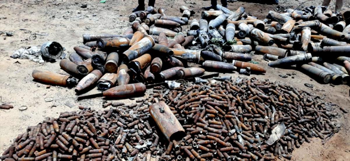 Empty ammunition of various kinds found in Pokharan Field