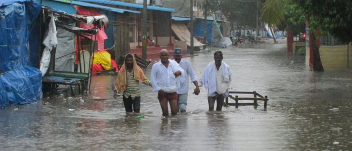 Heavy rain brings relief from scorching heat in Bhadrachalam
