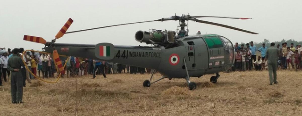 Indian Air Force chopper makes emergency landing
