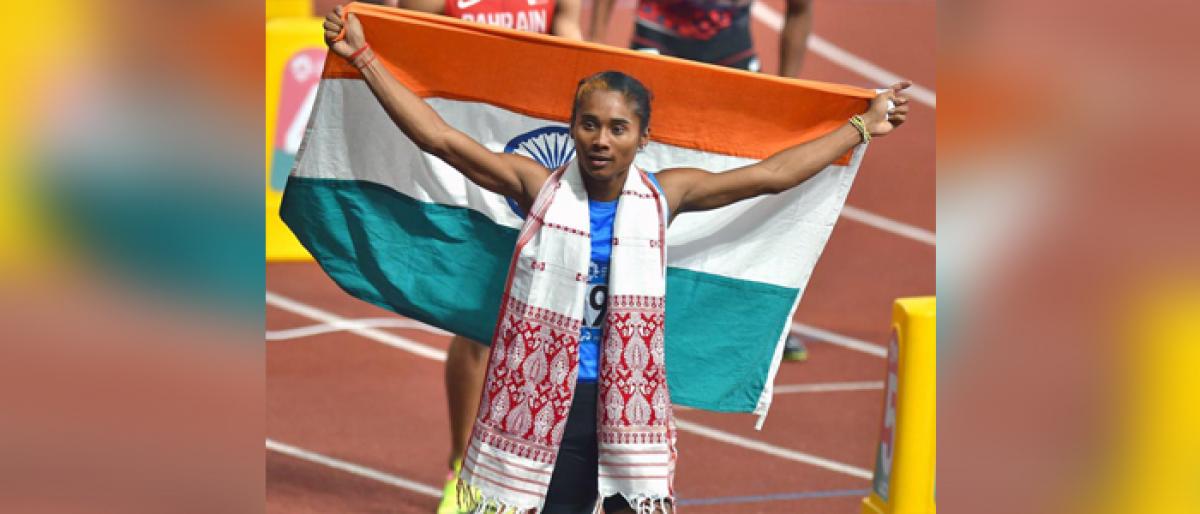 Hima Das, Anas race to 400m silvers