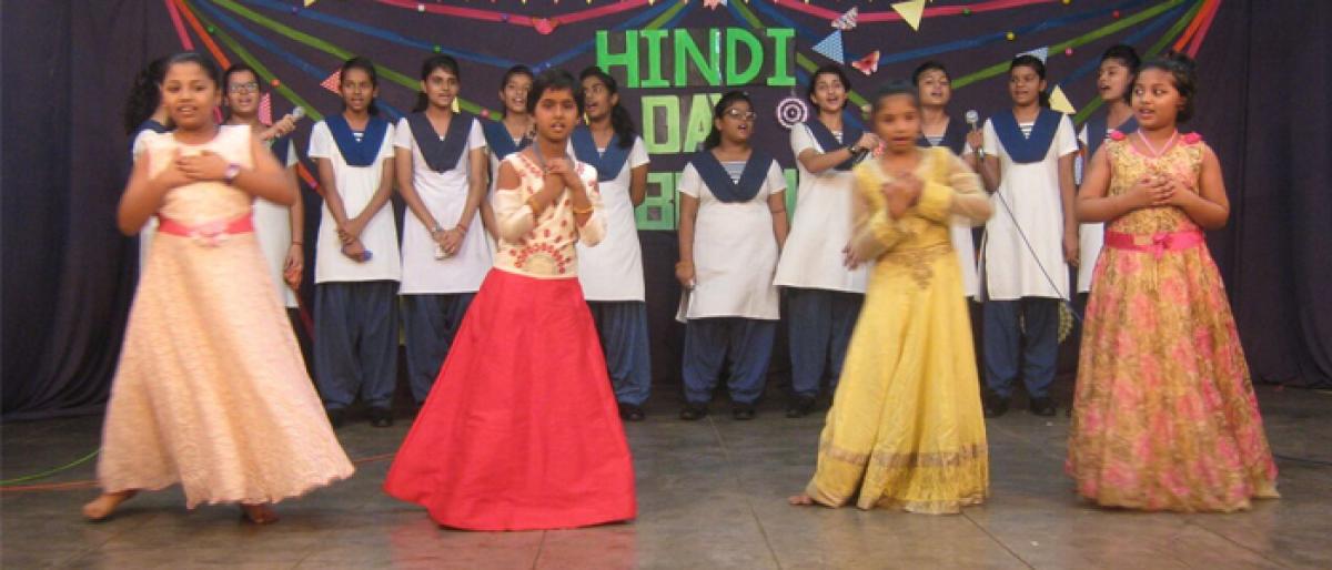 Students heap praise on Hindi at KCP Siddhartha Adarsh Residential Public School in Vijayawada