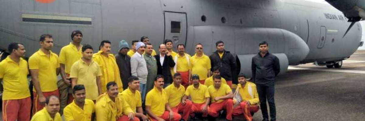 IAF plane with 20 Odisha fire personnel onboard leaves for Meghalaya to rescue trapped coal miners