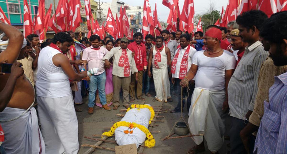 Opposition parties organise bandh in Kadapa district