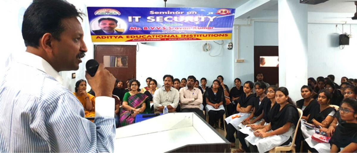 Seminar on IT security organised in Kakinada