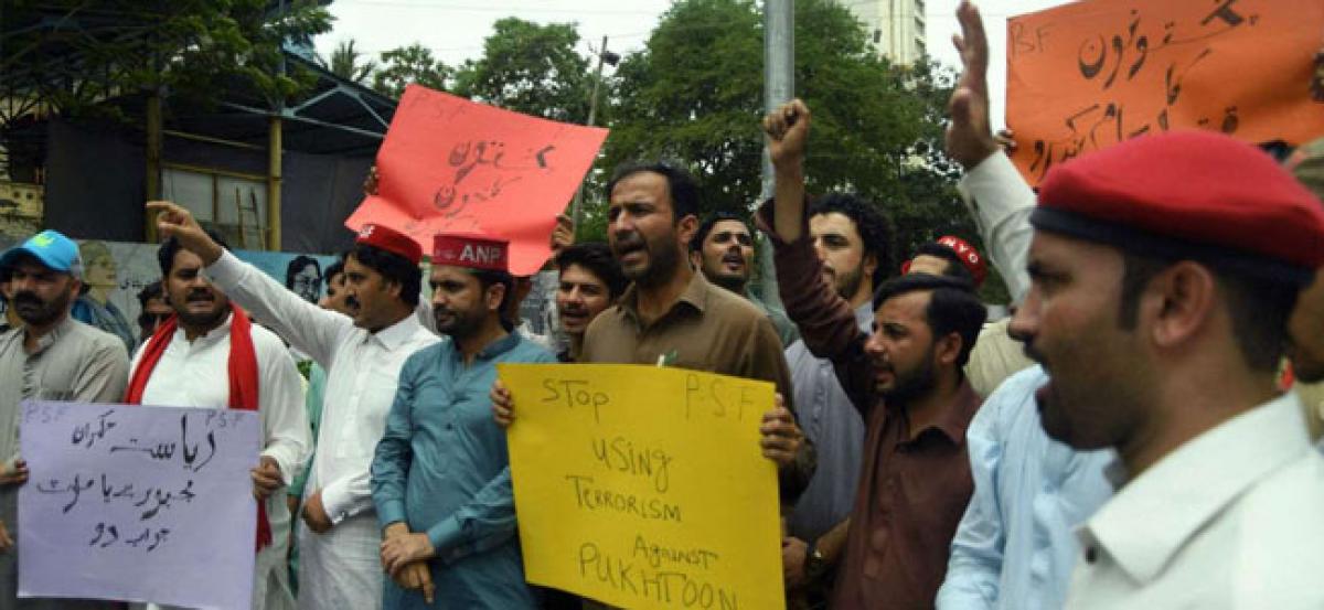 Protests staged against Pakistan army over Haroon Bilours death