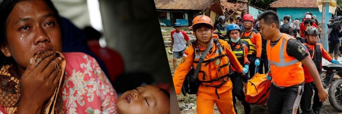 Indonesian rescuers use drones, sniffer dogs as tsunami death toll rises