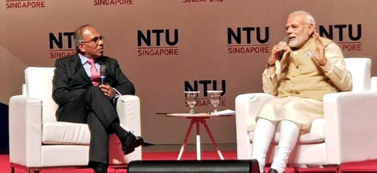 Modi in Singapore: PM visits NTU, interacts with students; emphasises on need of innovation