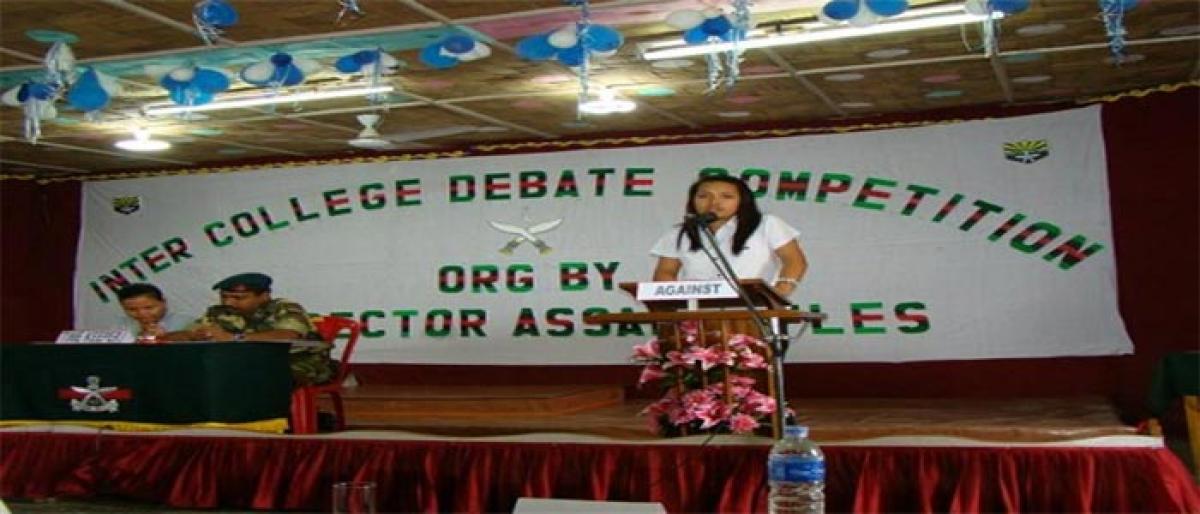 Inter-college  debate contest organised