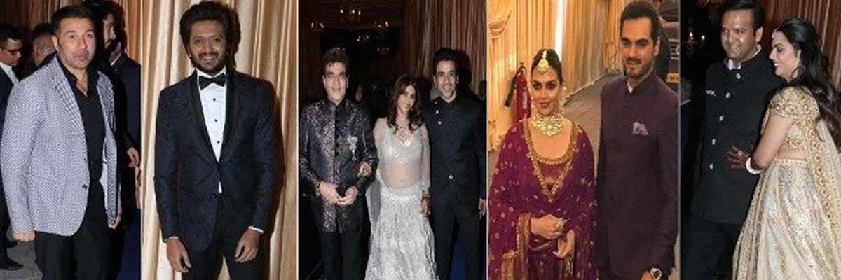 Bollywood Celebrities Spotted at Isha Ambanis’ Reception