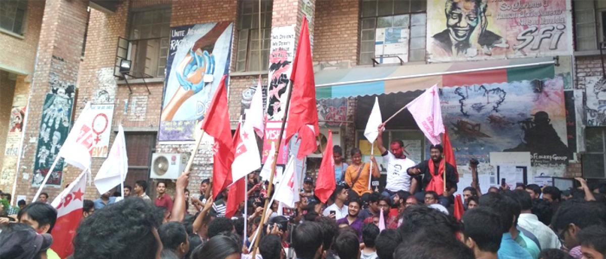 JNU Students Union polls : United Left wins all four central panel posts