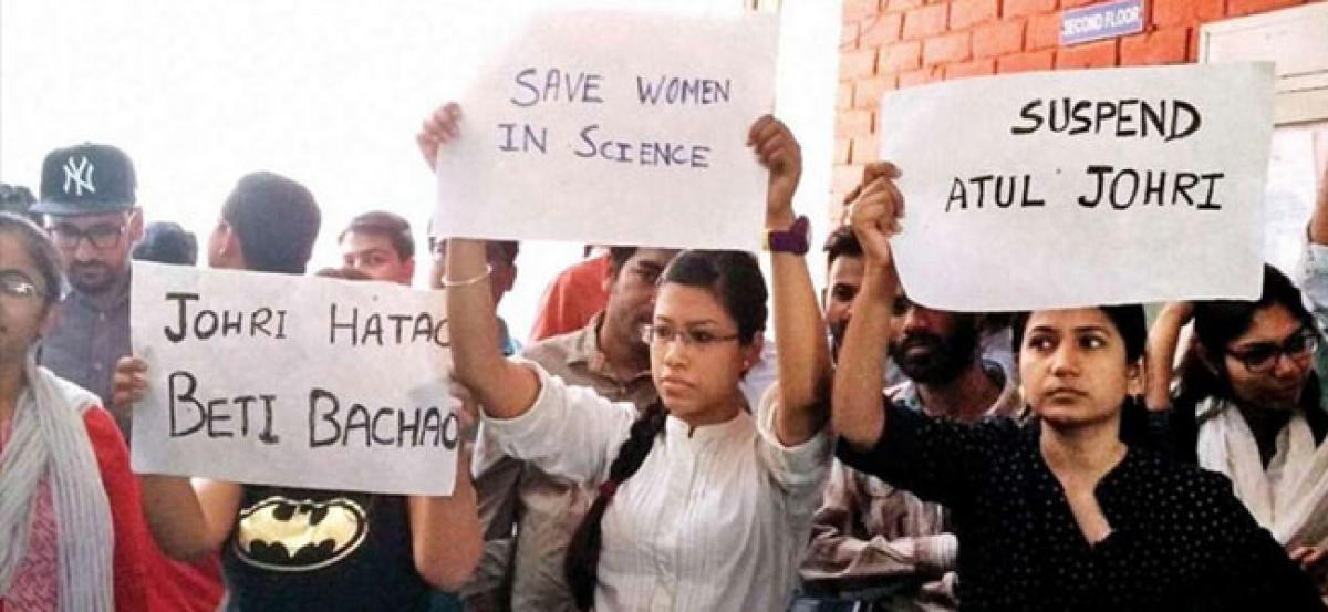 JNU sexual assault case: Students again protest against professor Atul Johri