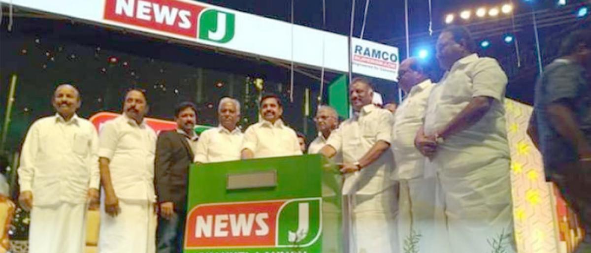 Constructive force: AIADMK launches News J TV channel to take on rivals