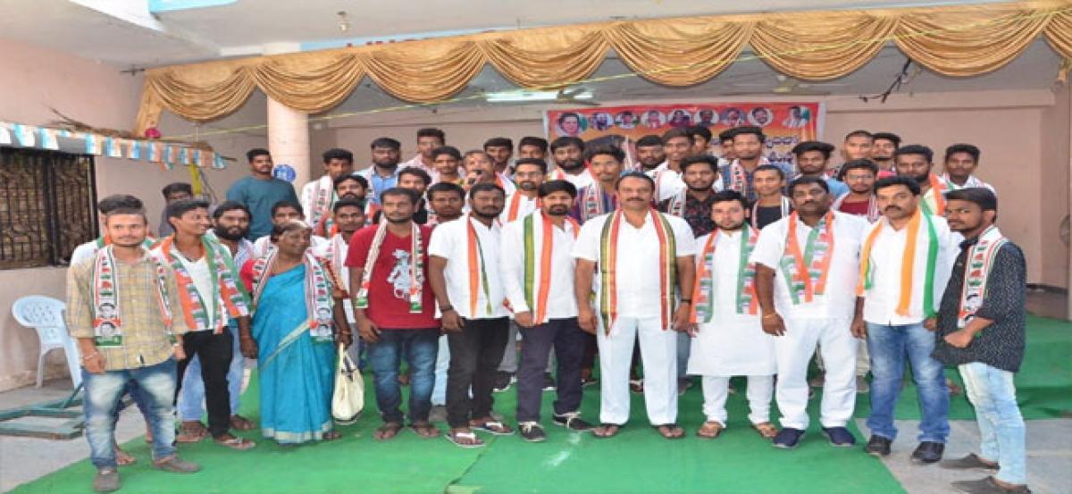Gaddiannaram youth join Congress party