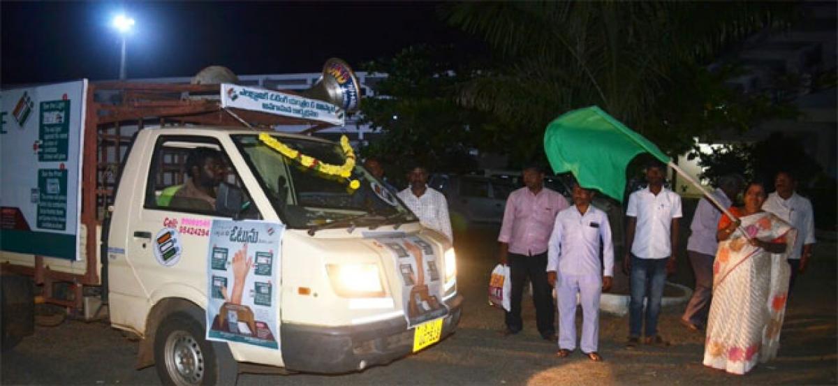 Publicity vehicles flagged off