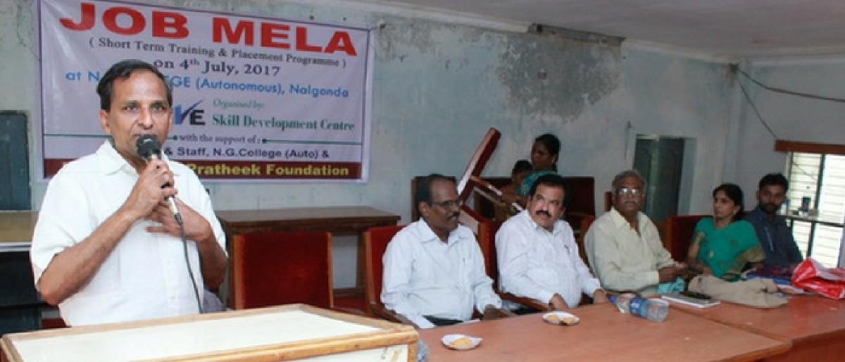 Job mela held in Nalgonda