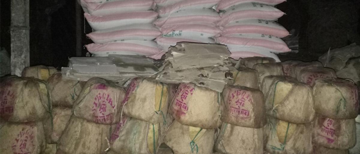 Spurious jaggery unit raided in Bhimavaram